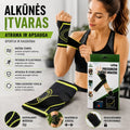 Riešo įtvaras XLINE TR1628, pagamintas iš elastinės medžiagos, skirtas stabilizuoti ir apsaugoti riešo sąnarį.
