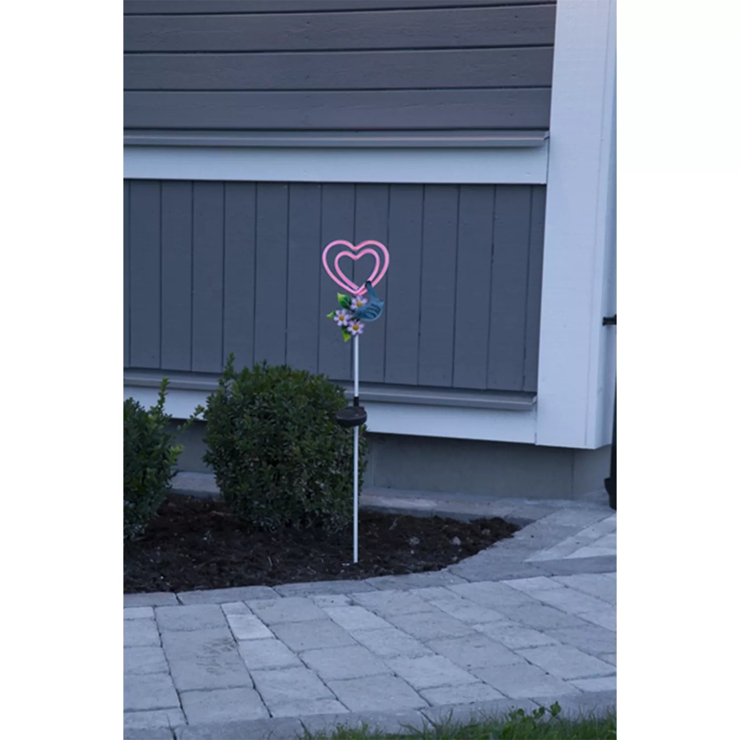 Päikeselamp „Süda linnukesega“
