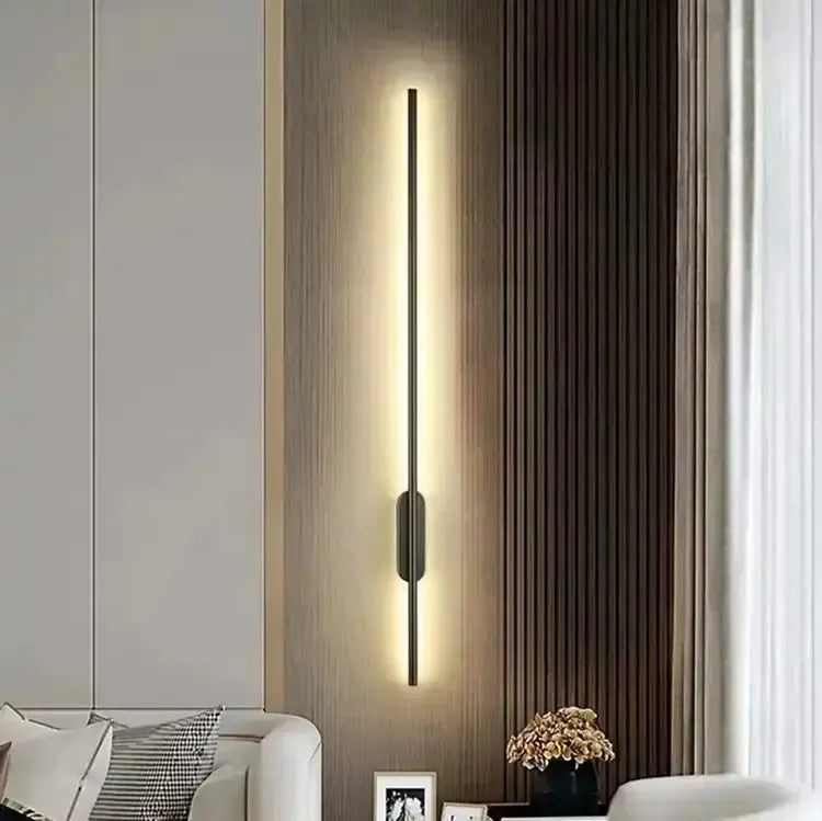 Sieninis LED šviestuvas 60 cm, 11 W, 4000 K, modernus apšvietimas namams ar biurui, baltas ir plokščias designas