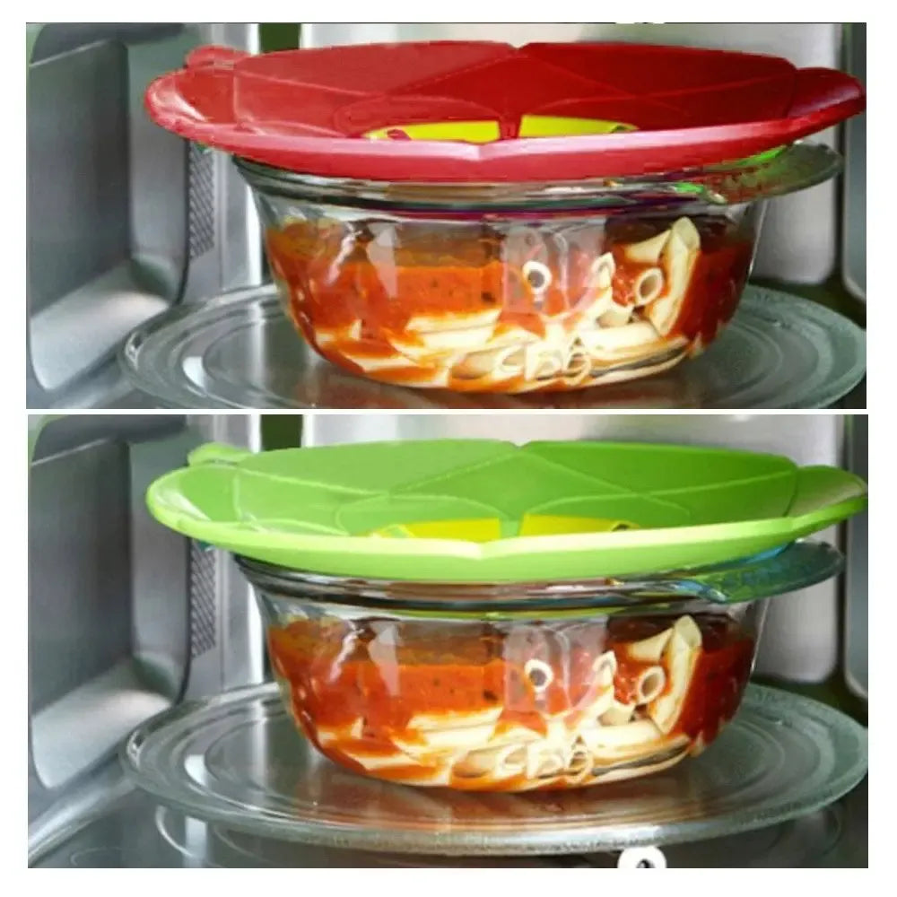 Universalus silikoninis puodo dangtis nuo išbėgimo, lankstus, atsparus karščiui ir patvarus, tinka įvairiems puodų dydžiams.