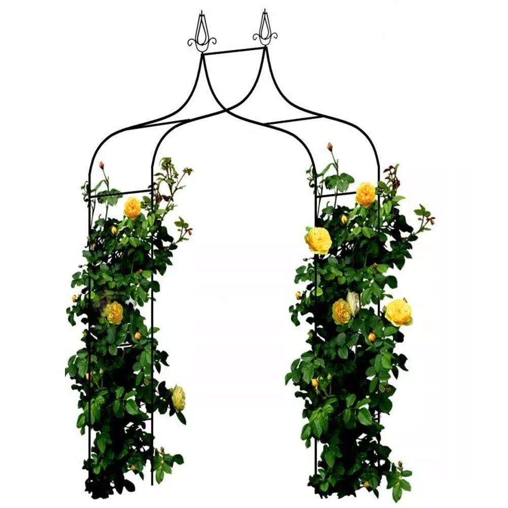 Aia pergola taimedele 150 × 37 × 240 cm, metallist, must