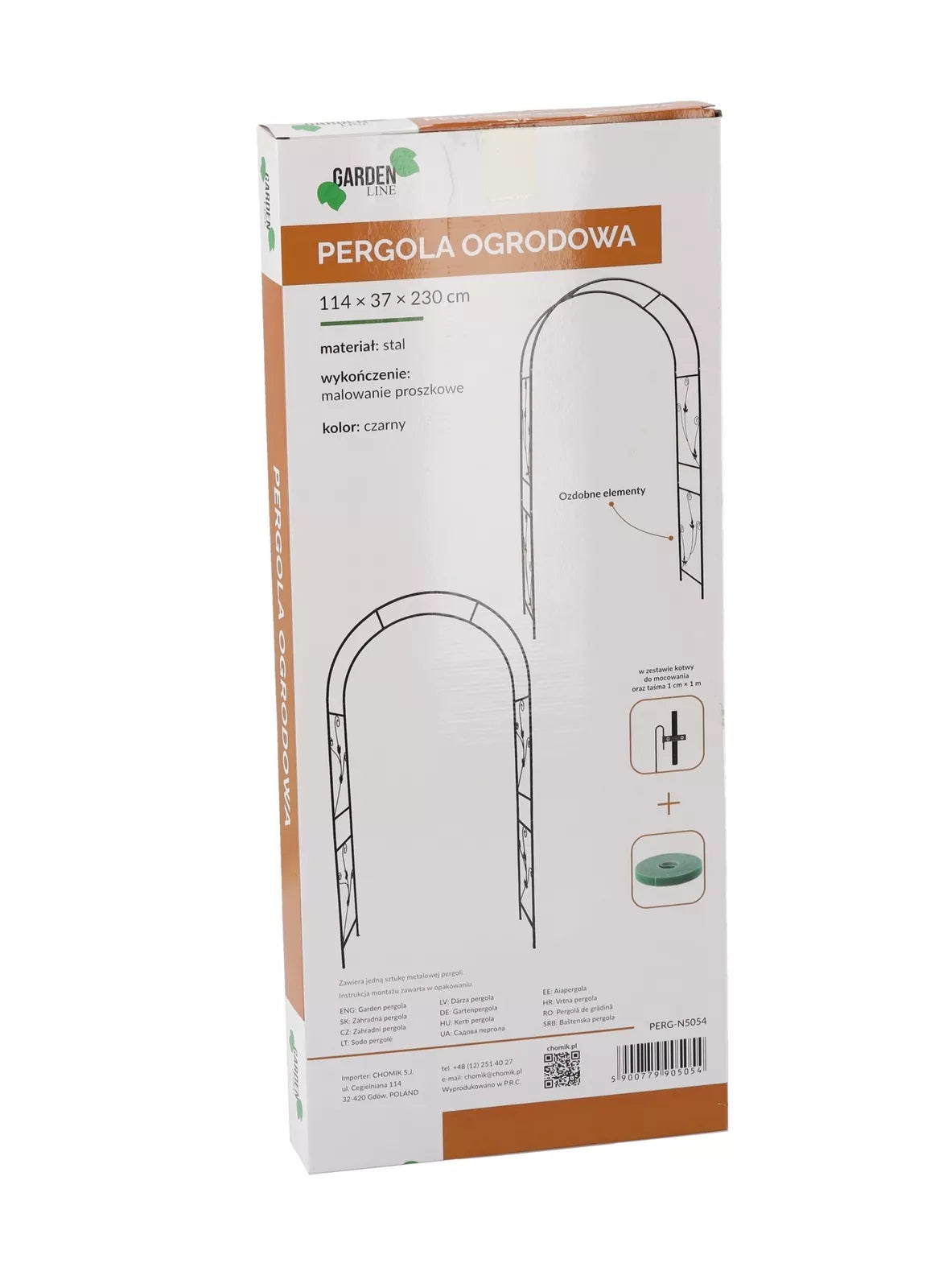 Aia pergola koos dekoratsioonidega 114 × 37 × 230 cm