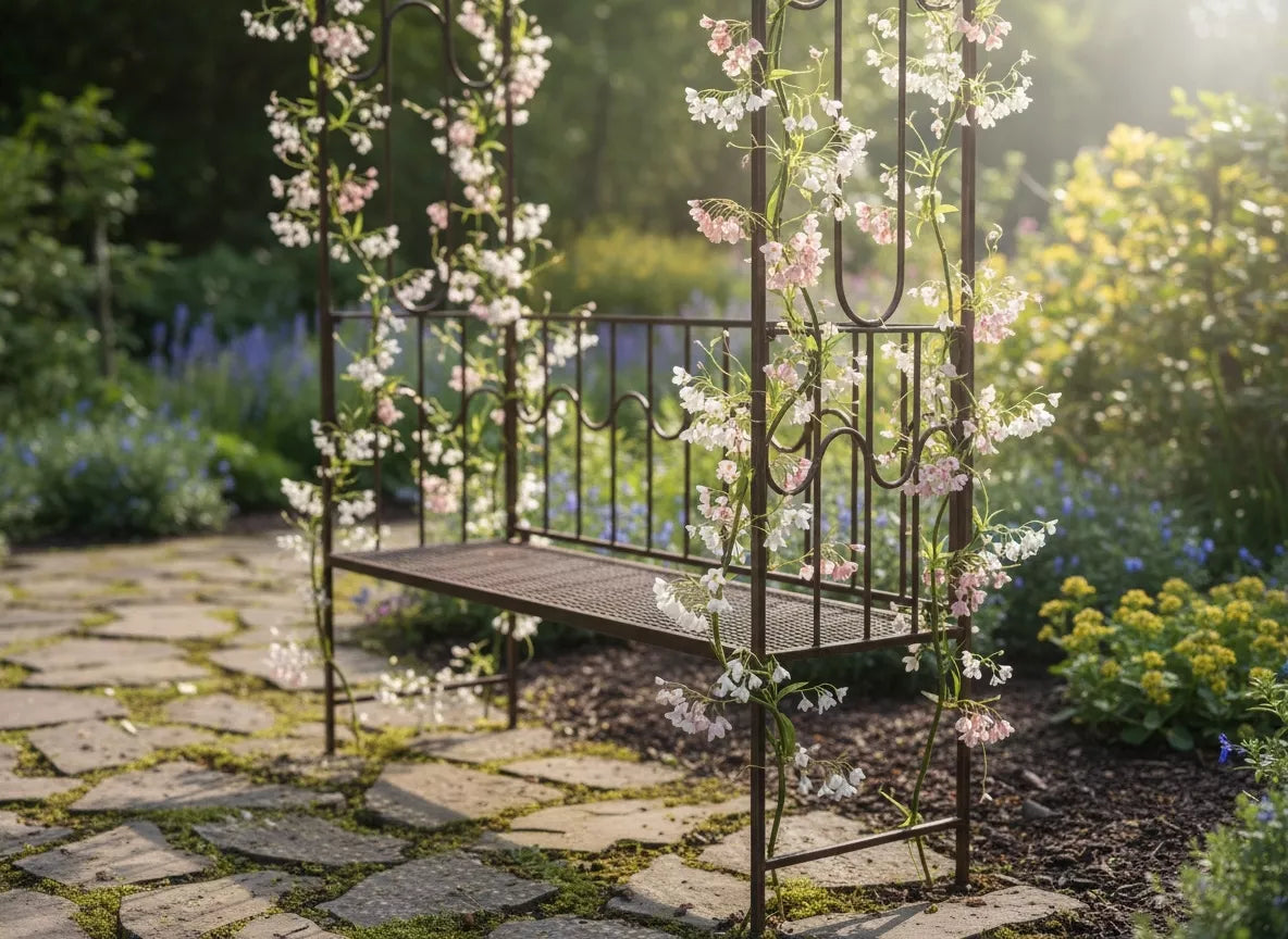 Aia pergola pingiga, antiikpruuni värvi, metallist