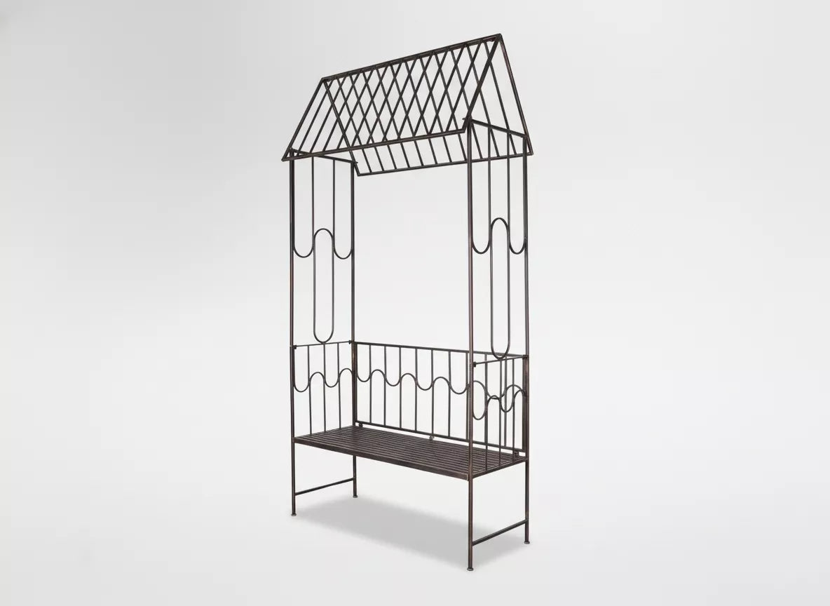 Aia pergola pingiga, antiikpruuni värvi, metallist
