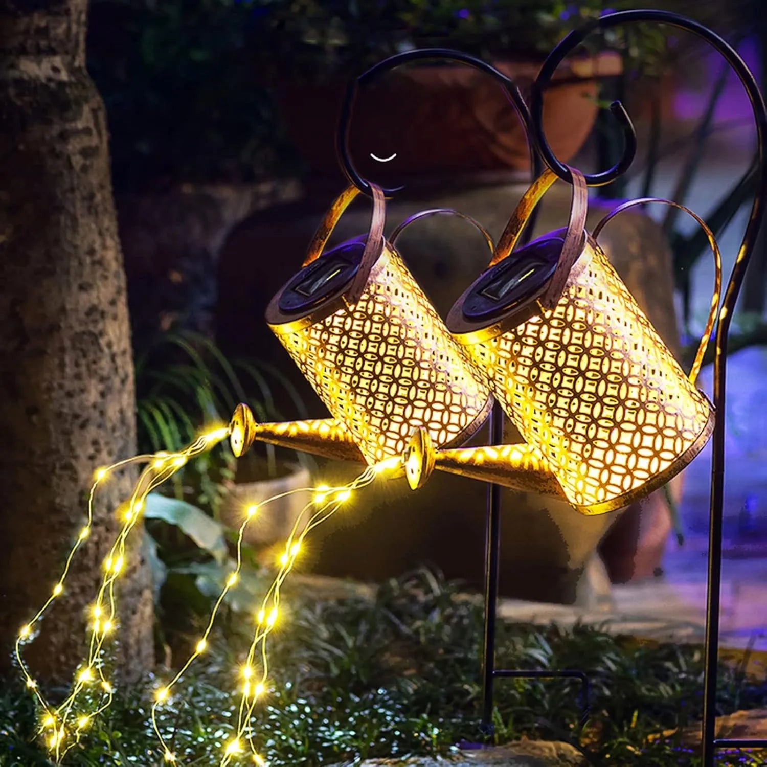 Aia päikeselamp „Kastekann“ koos LED-pärjaga