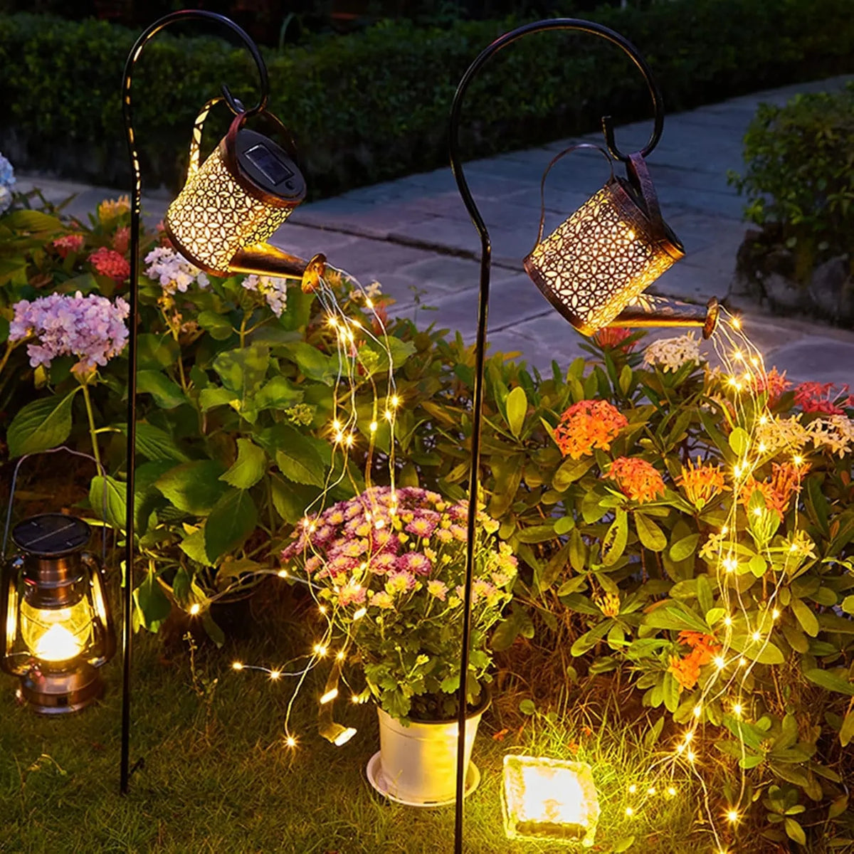 Aia päikeselamp „Kastekann“ koos LED-pärjaga
