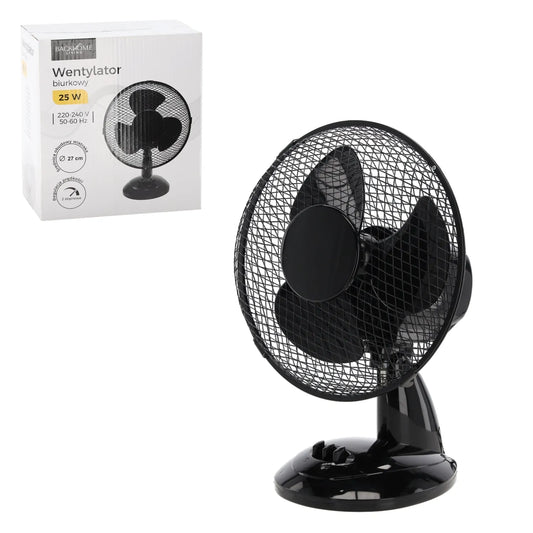 Stalinis ventiliatorius 25W, juodas