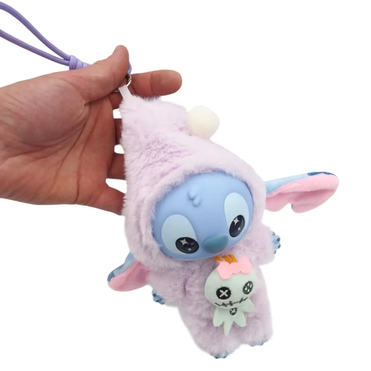 Šiurkštus minkštas Stitch žaisliukas su užrašu „Eat Something Before Sleep“, mielas ir žaismingas vaikų žaislas.
