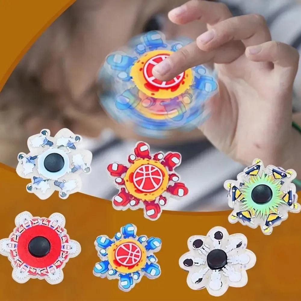 3D fidget suktukas, antistresinis žaislas, metalinis suktukas, skirtas rankų ir nervų atpalaidavimui.