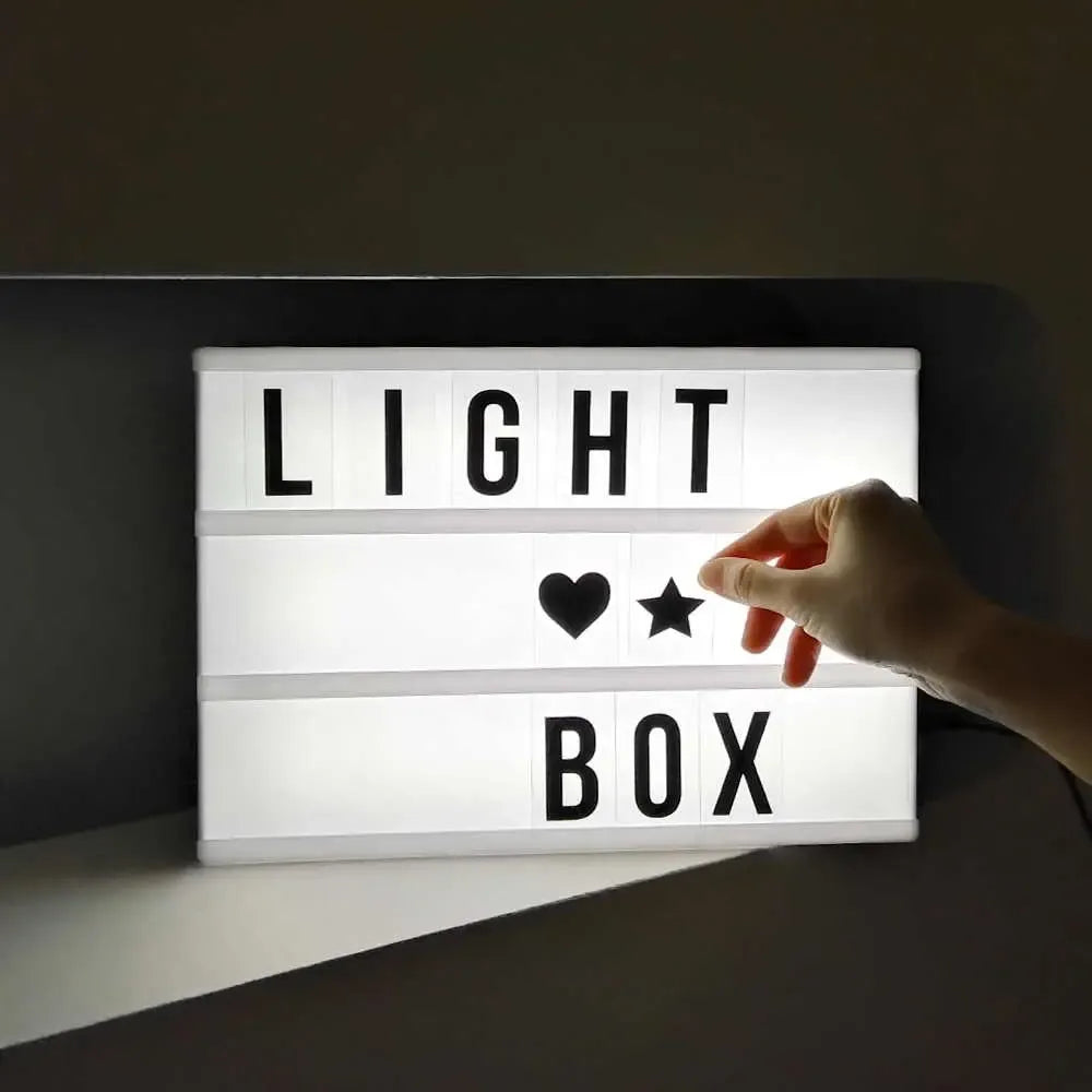 Šviečianti LED lenta spalvotomis raidėmis, 30 x 22 cm, dekoratyvinė ir apšvietimo priemonė namų ar biuro interjerui