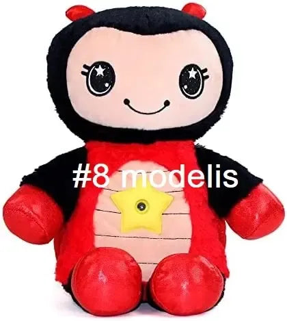 Šviečiantis pliušinis projektorius Star Belly Baby su mėlyna šviesa ir žaislinėmis detalėmis, minkštas ir patogus vaikų žaislas.
