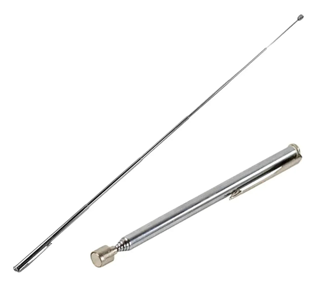Teleskopinis magnetinis griebtuvas iki 65 cm, su stipriu magnetu ir 2,7 kg įlaidu, naudojamas surinkti mažus daiktus ar metalo dalis