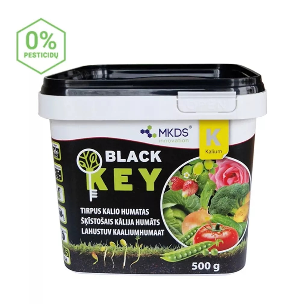 Lahustuv kaaliumhumaat BLACK KEY, 500 g