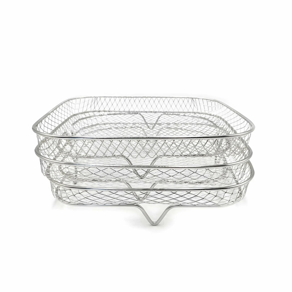 Tvirtas plieninis stovas gruzdintuvei „Air Fryer“, tvirtas ir patvarus, su stabilia konstrukcija, skirtas saugiam naudojimui.