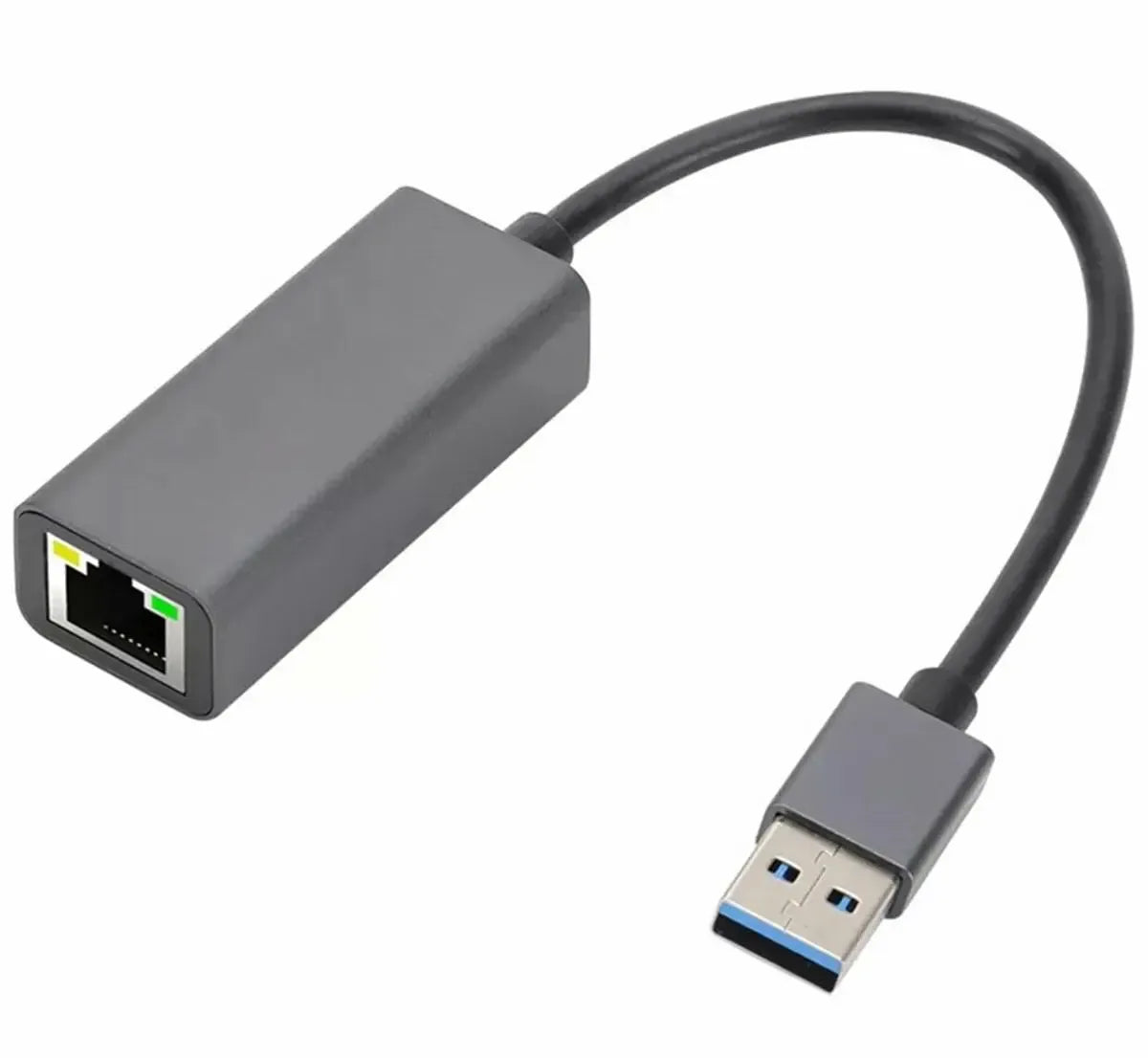 USB 3.0 tinklo plokštė su RJ45 jungtimi, 1000 Mbps adapteris, skirta kompiuteriams ir tinklo ryšiui pagerinti.