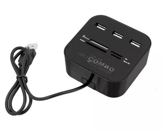USB-jaotur koos kaardilugejaga