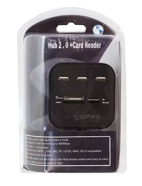 USB-jaotur koos kaardilugejaga