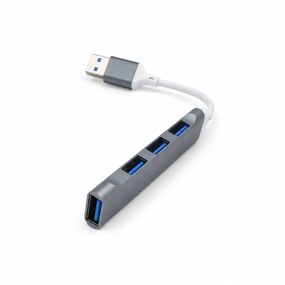 USB šakotuvas su 4 USB jungtimis TR2480, kompaktiškas USB hubas su patogiais prijungimo taškais ir moderniu dizainu.