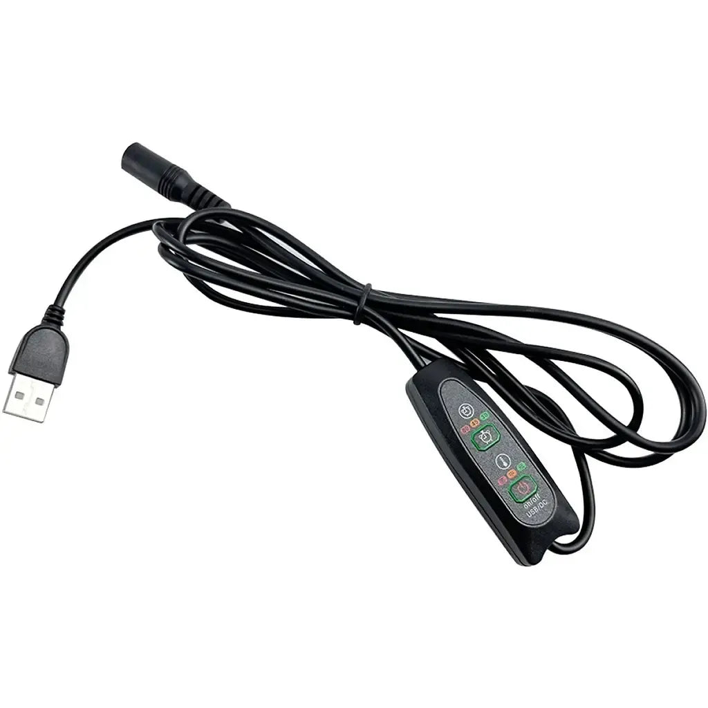 USB šildomas kilimėlis 30x20 cm su temperatūros valdymu, minkštas ir šiltas, skirtas patogiam naudojimui.