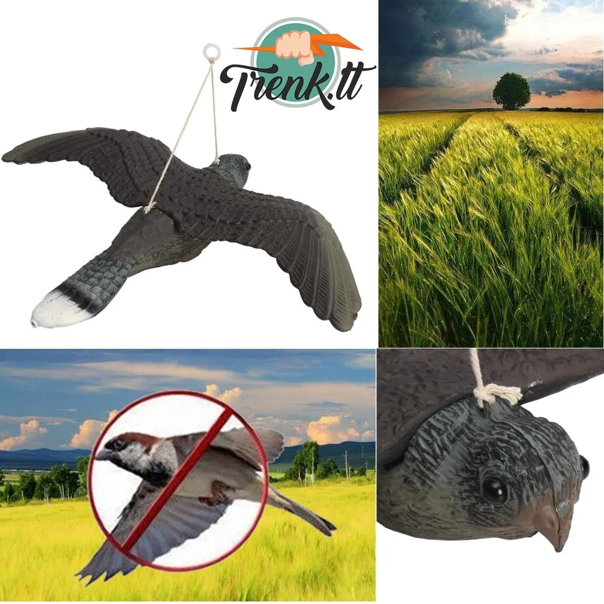 Hauka jäljend 54 cm (plastik)