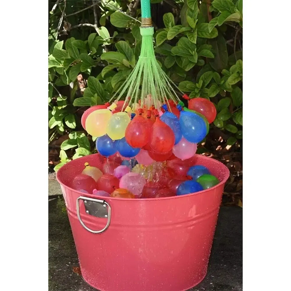 Vandens bombų rinkinys, 37 vienetai, spalvingos vandens bombos vaikų žaidimams vasaros dienomis, spalvotos ir apvalios