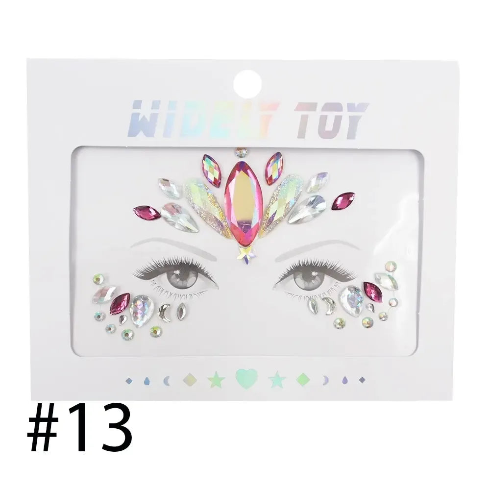 Veido lipdukai su kristalais XLINE, 25 vienetų, subtilūs ir elegantiški, tinkami odos priežiūrai ir grožio procedūroms.