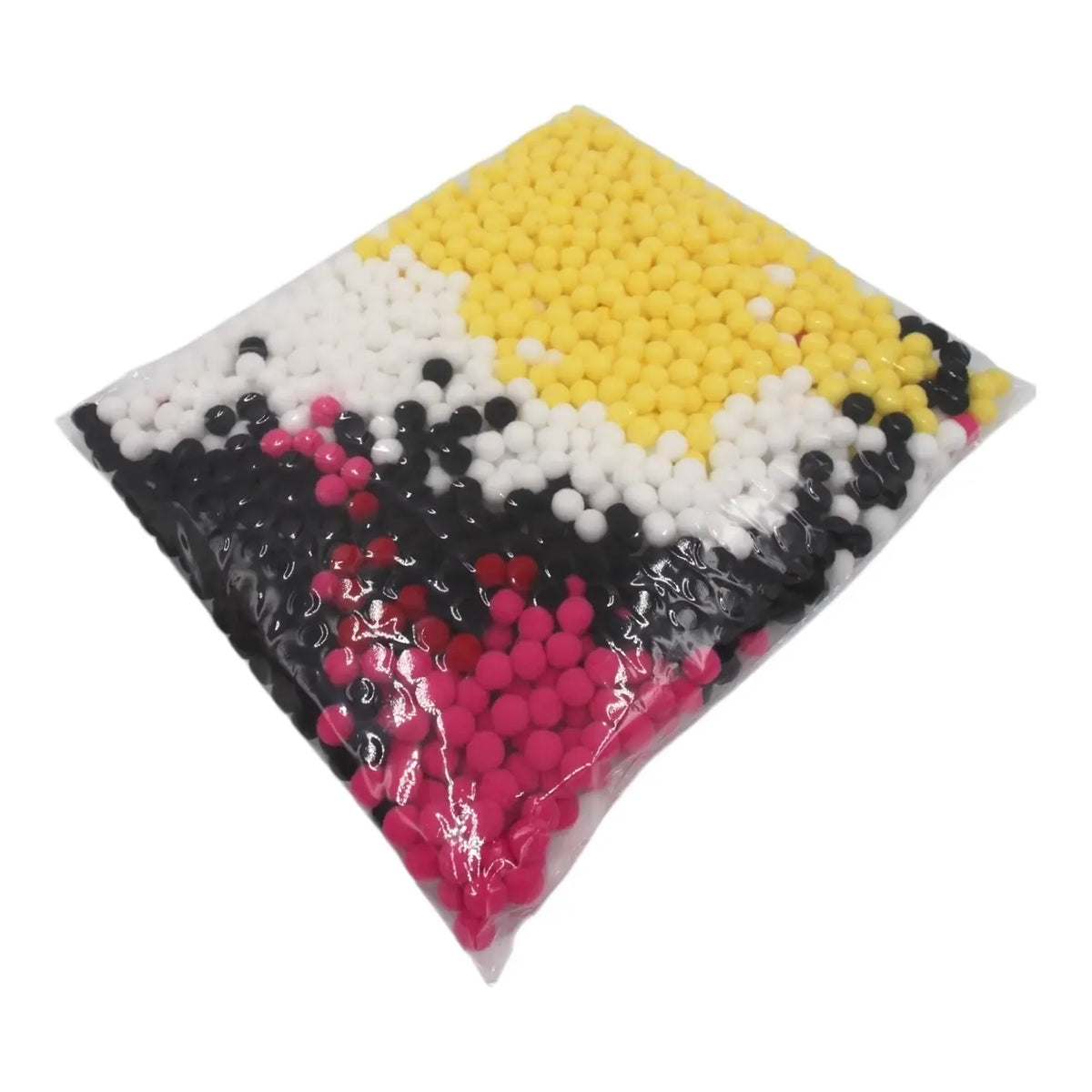 Veltinio kamuoliukų dekoravimo rinkinys, 30x30 cm, su įvairiais spalvotais veltinio kamuoliukais ir dekoracijomis.