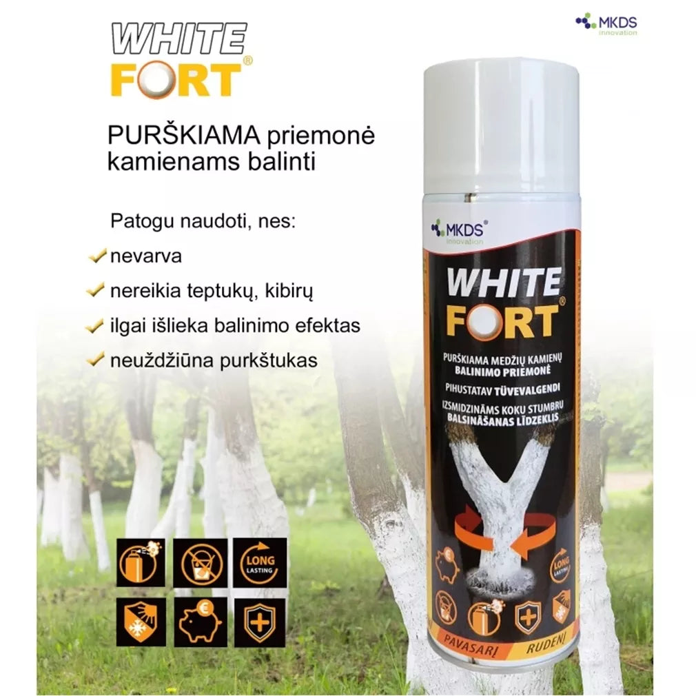 WHITE FORT pihustatav vahend tüvede valgendamiseks, 500 ml