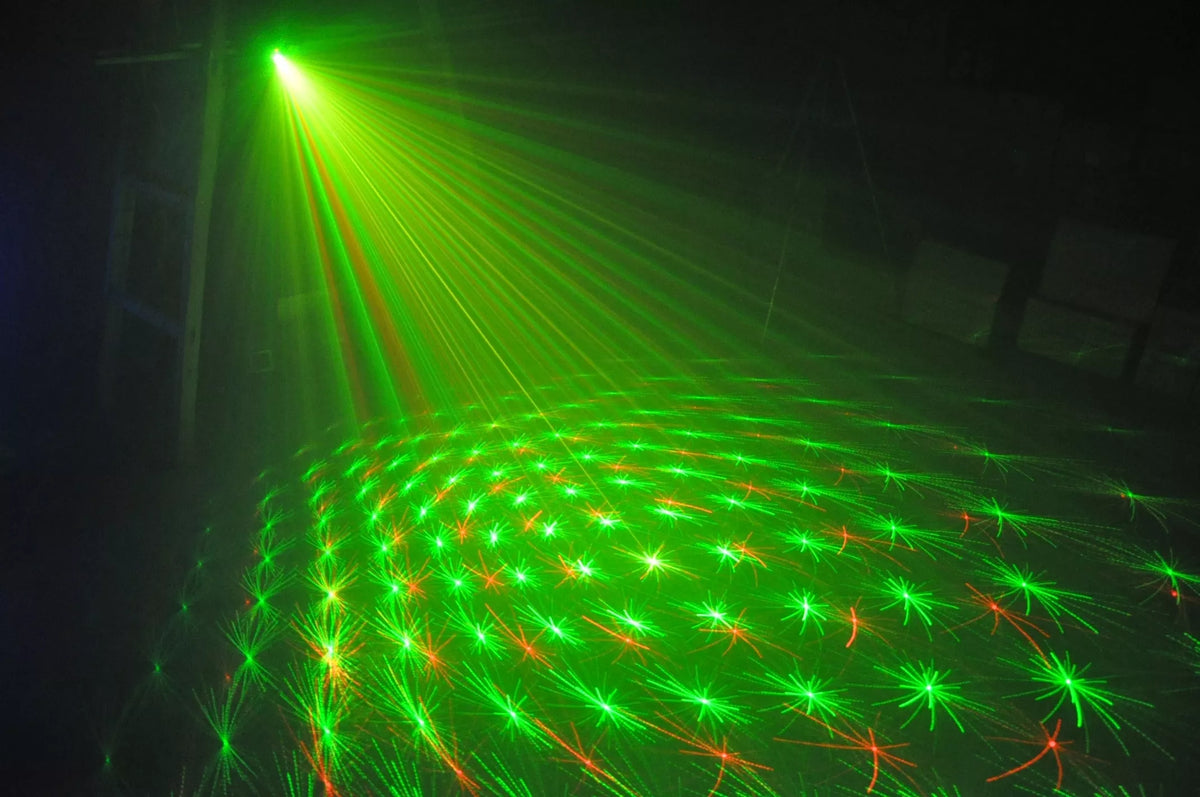 Roheline + punane värviline laserprojektor laser